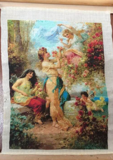 Этап процесса «Flori si ingeri;»