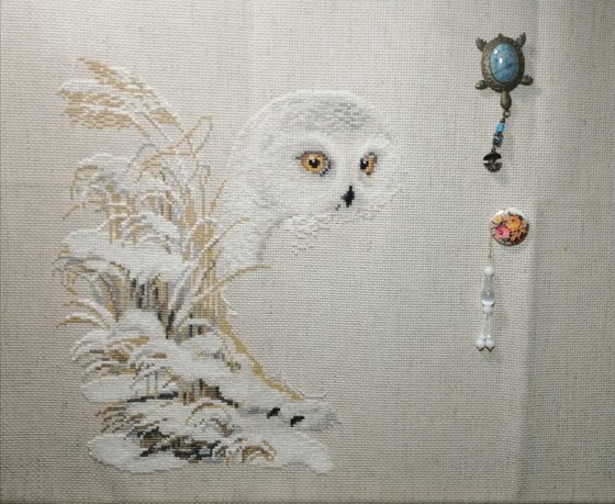 Этап процесса «Полярная (белая) сова  от Риолис.»