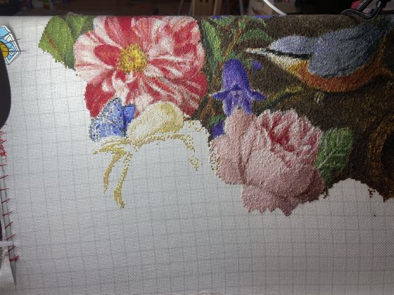 Этап процесса «Цветы у ручья Эстэ»