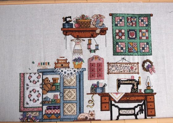 Этап процесса «Sew Cozy»