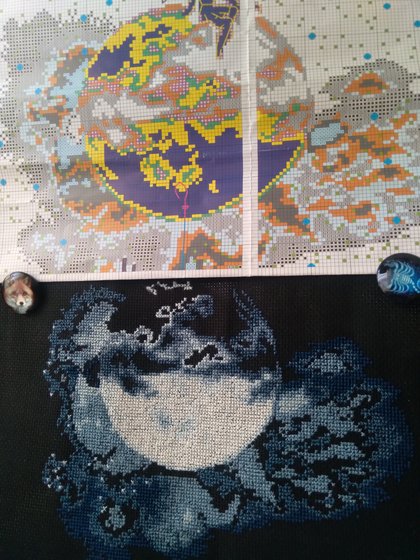 Этап процесса «Лунный свет. Чаривна Мить.»