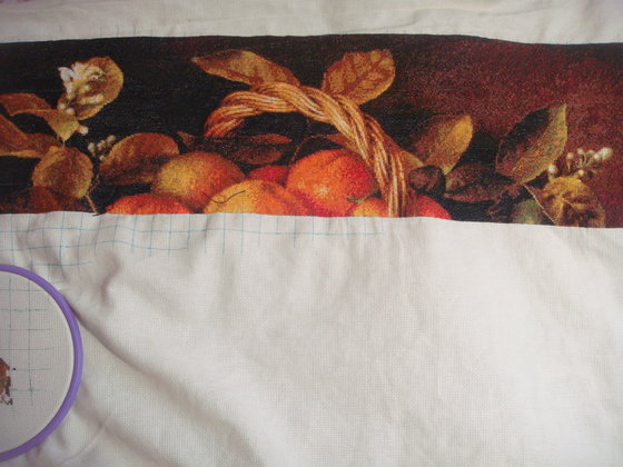 Этап процесса «Корзина с апельсинами»