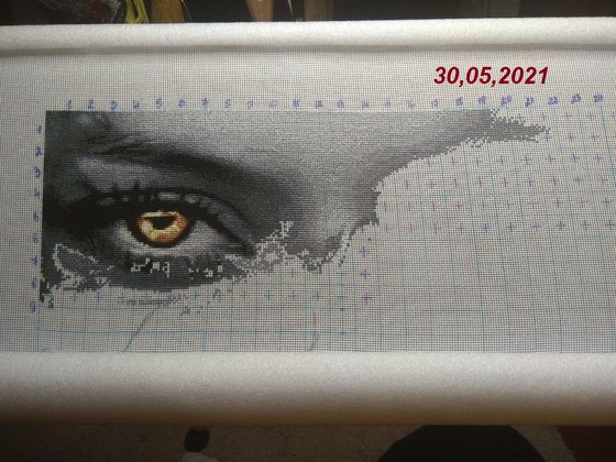 Этап процесса «Взгляд волчицы. Химера»