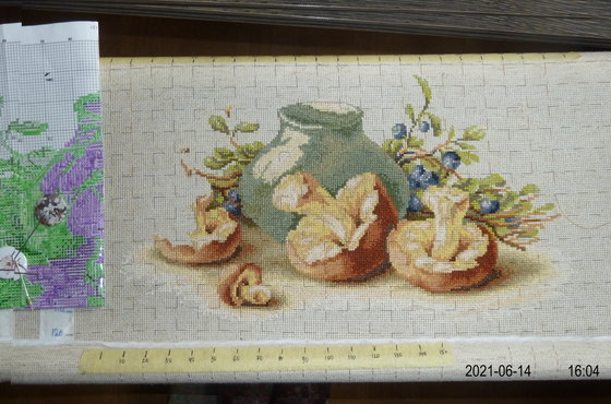 Этап процесса «Натюрморт с грибами (Lucа-S)»