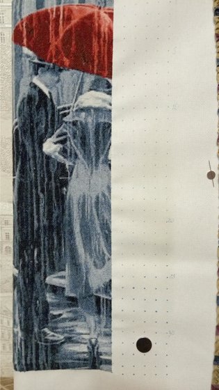 Этап процесса «Под дождём»