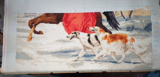 Этап процесса «Зимняя прогулка»