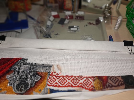 Этап процесса «Вышивка бисером "Хозяин" фирмы "Золотые ручки"»