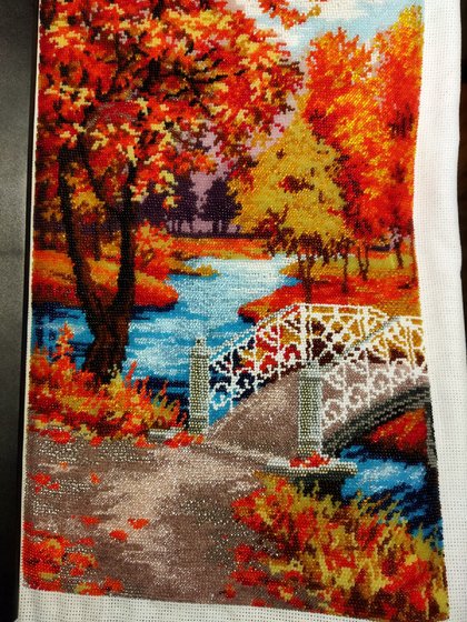 Этап процесса «осенняя мелодия от золотых ручек»