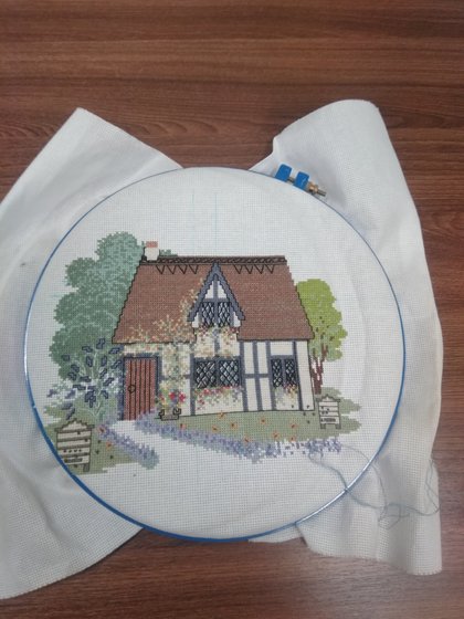 Этап процесса «Сказочный домик.»