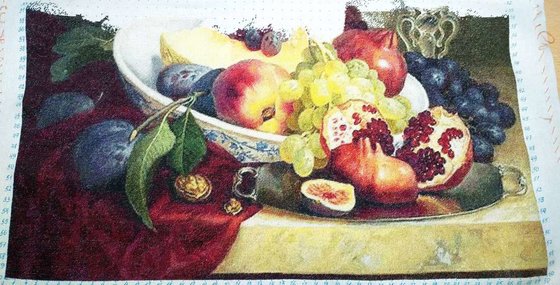 Этап процесса «Инжир и виноград (7 слоников)»