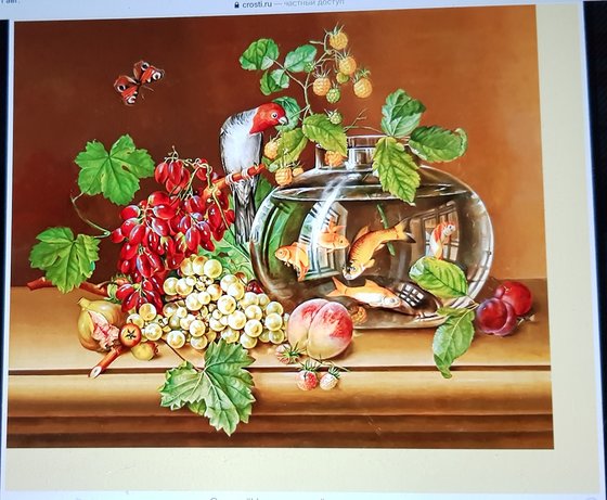 Этап процесса «Схема вышивки «Серия "Натюрморты".» (№2235016)»