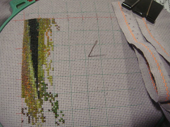 Этап процесса «Кот в ирисах ХАЕД»