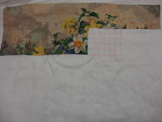 Этап процесса «Букет весенних цветов»