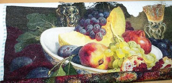 Этап процесса «Инжир и виноград (7 слоников)»