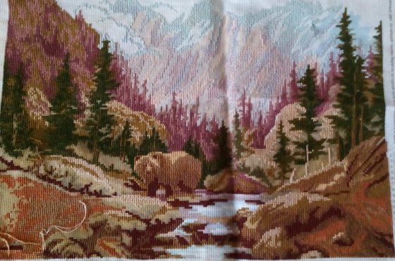 Этап процесса «медведь в горах»