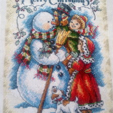 Процесс «Старая Новогодняя открытка»