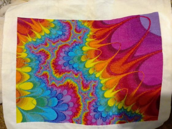 Этап процесса «Радуга. Абстракция»