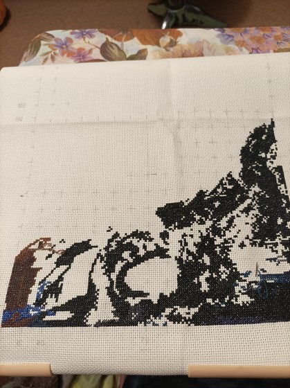 Этап процесса «Крамской "Незнакомка"»