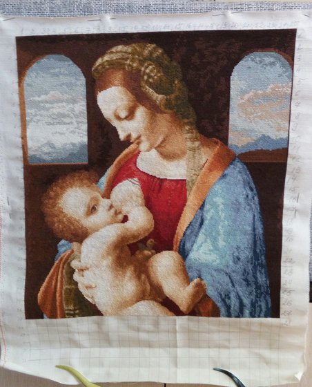 Этап процесса «Мадонна Литта»