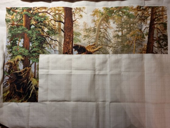 Этап процесса «Шишкин "Утро в сосновом лесу"»