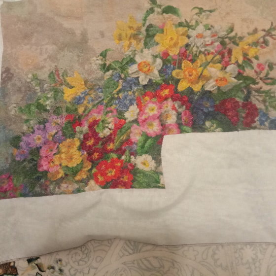 Этап процесса «Букет весенних цветов»