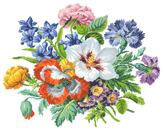 Этап процесса «Любимые цветы»