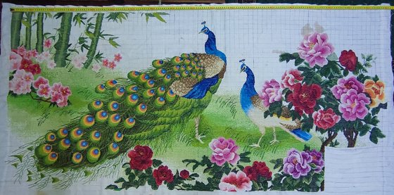 Этап процесса «Павлины в процессе»