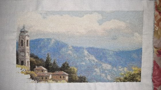 Этап процесса «Городской пейзаж»