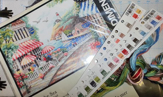 Этап процесса «Cafe by the sea»