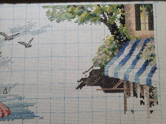 Этап процесса «Cafe by the sea»