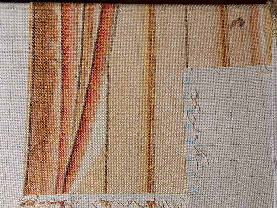 Этап процесса «Девушка с розой»