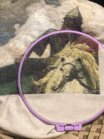 Этап процесса «Три богатыря, Васнецов»