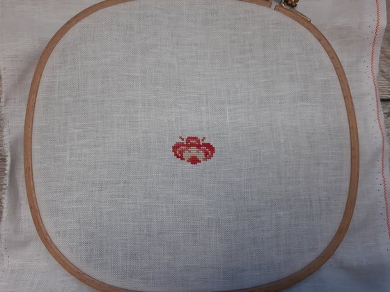 Этап процесса «Макошь по схеме Ксении Адоньевой»