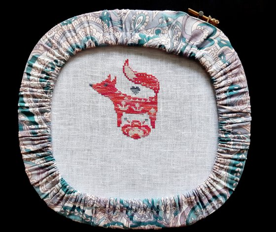 Этап процесса «Макошь по схеме Ксении Адоньевой»