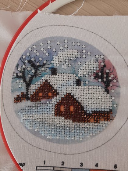 Этап процесса «Зимний домик пинкип»