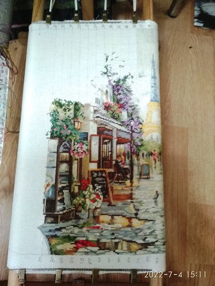 Этап процесса «цветущий Париж.лука-с.»