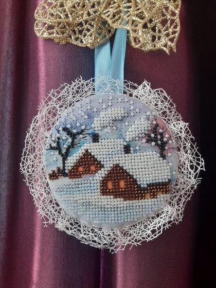 Этап процесса «Зимний домик пинкип»