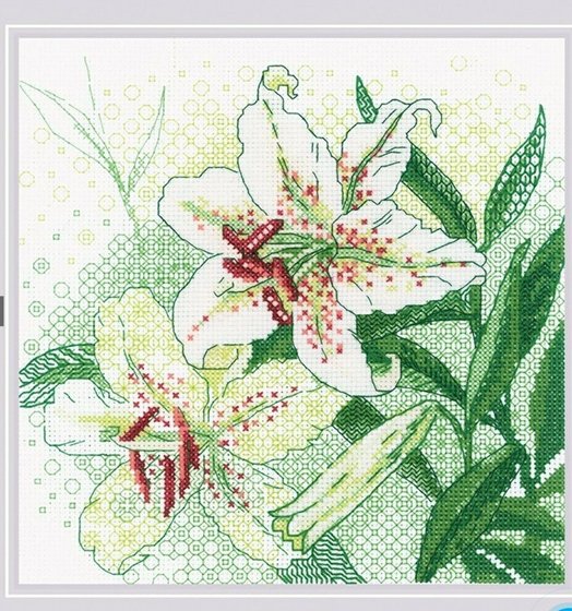 Этап процесса «Белые лилии.»