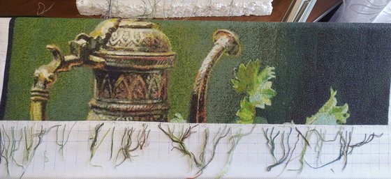 Этап процесса «Натюрморт с хурмой.»