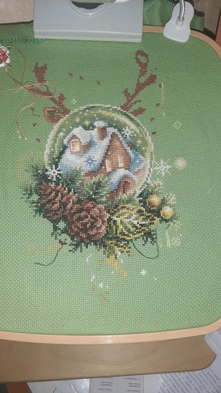 Этап процесса «Светлое рождество Чудесная игла»