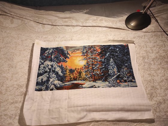 Этап процесса «Зимний закат»