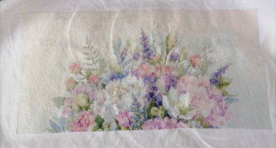 Этап процесса «Букет акварель»