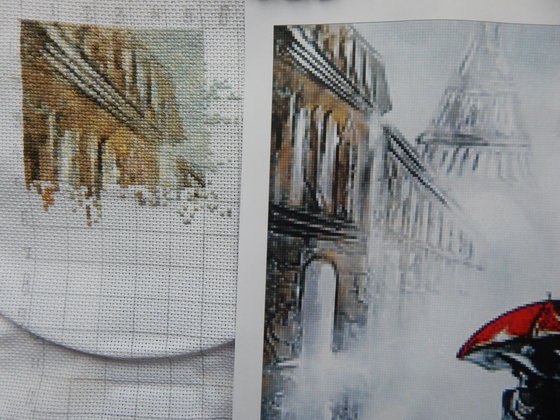 Этап процесса «Под зонтом.»