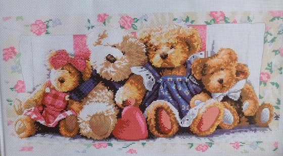 Этап процесса «Семья мишек»