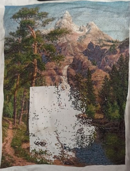 Этап процесса «Горный водопад»