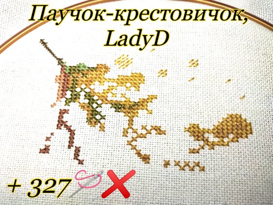Этап процесса «Паучок-крестовичок, LadyD»