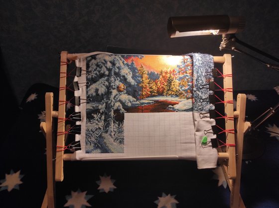 Этап процесса «Зимний закат»