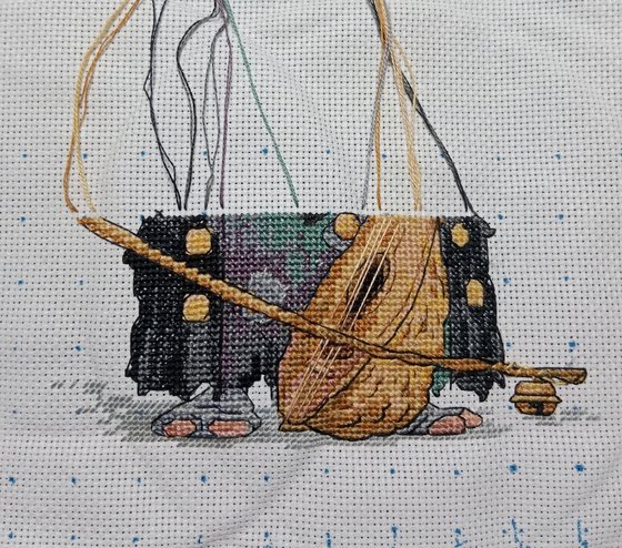 Этап процесса «Музыкант По иллюстрации Жан  Батиста Монже»