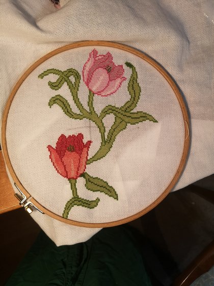 Этап процесса «Тюльпаны»