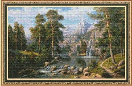 Этап процесса «Озеро вгорах»